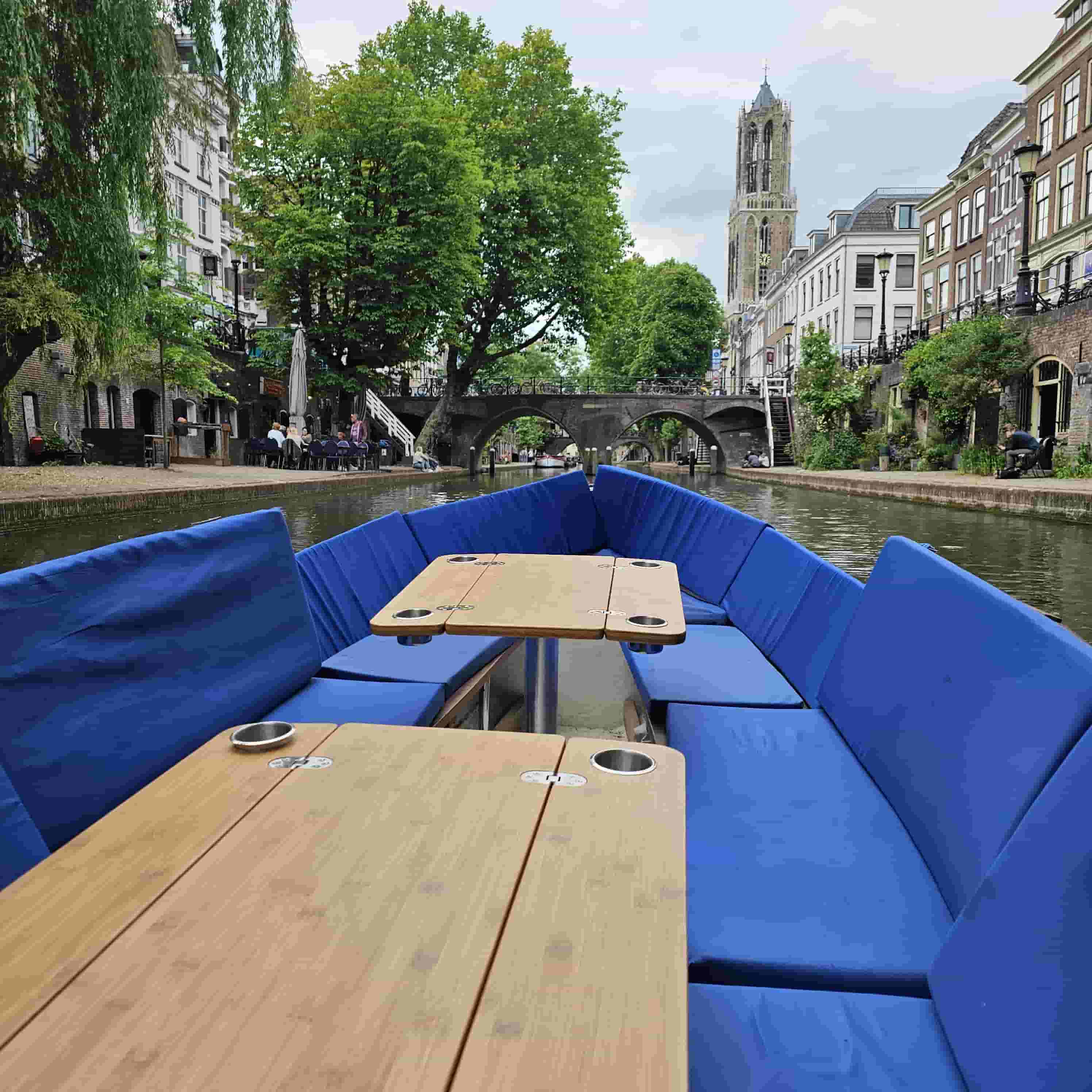 View of the Dom Tower from the Oudegracht canal