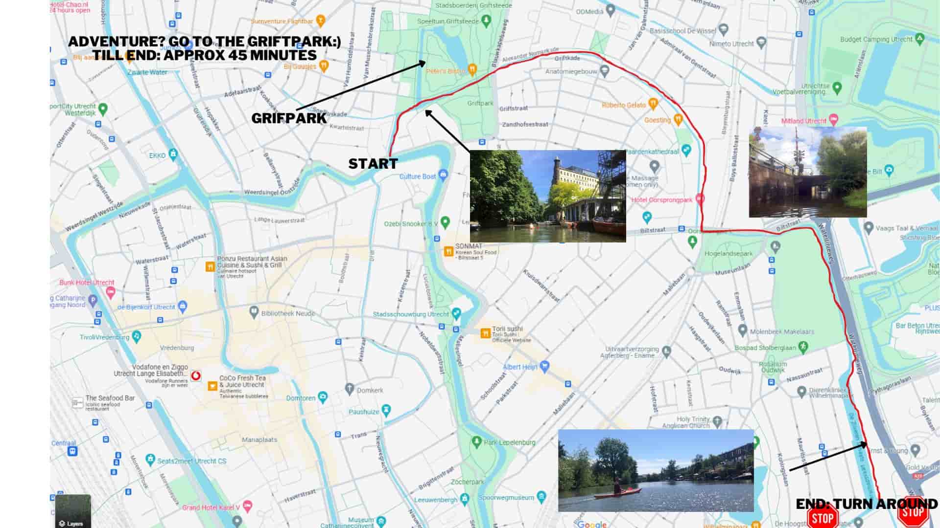 You can also explore the grifpark; unfortunately a round is not possible.